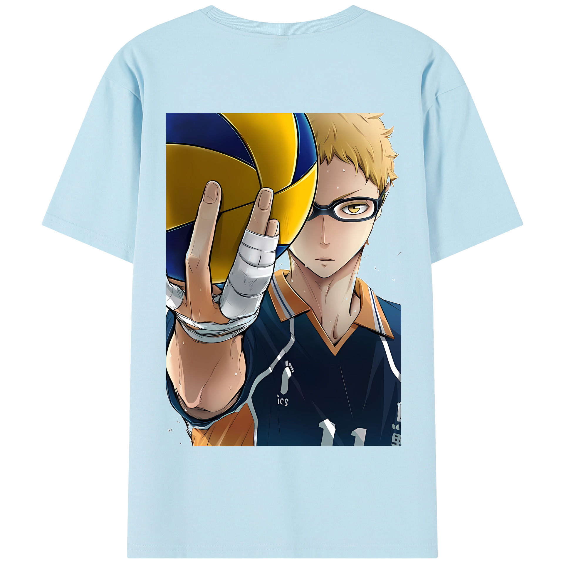 （画像用） ハイキュー!! Haikyu!! 綿100％半袖Tシャツ（背面プリント）